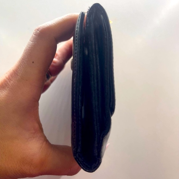 🖤 Chanel Compact Wallet Timeless CC Vintage Patent Leather Double Snap Bifold - Picture 7 of 12